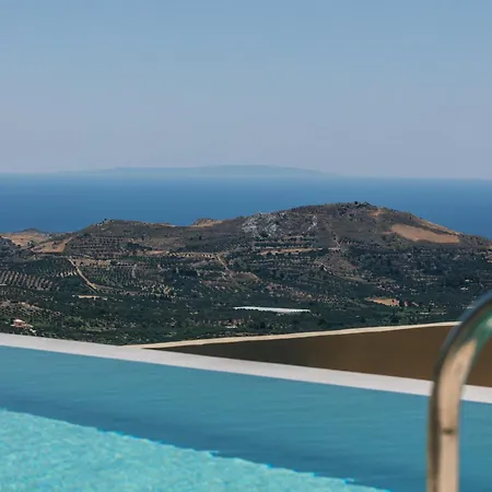 Epsilon Villa, Private Swimming Pool Garden, Panoramic Sunset * Rethymno