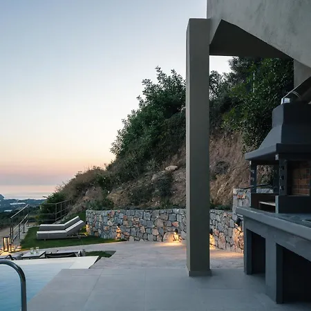 Epsilon Villa, Private Swimming Pool Garden, Panoramic Sunset