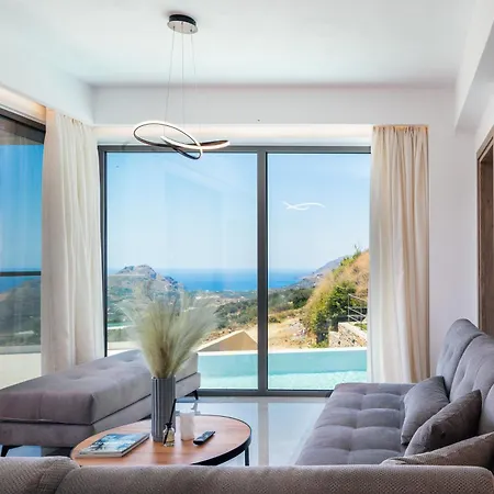 Epsilon Villa, Private Swimming Pool Garden, Panoramic Sunset Vila Rethymno