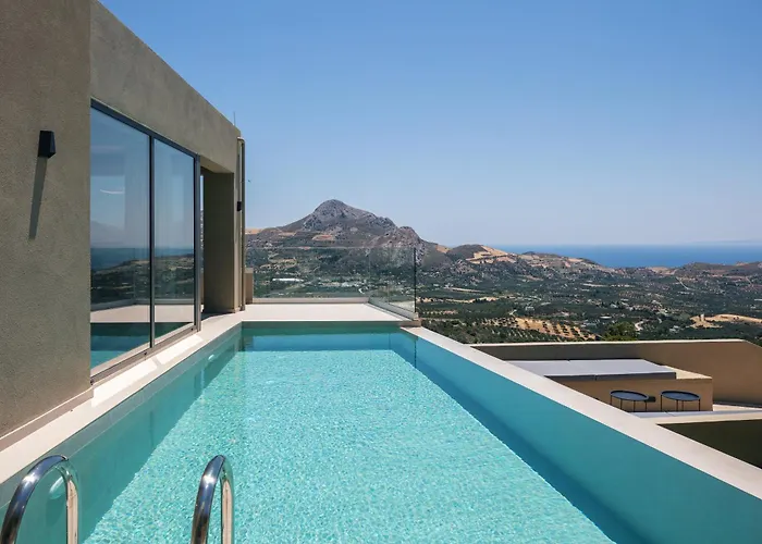 Epsilon Villa, Private Swimming Pool Garden, Panoramic Sunset Ретимно (Крит)