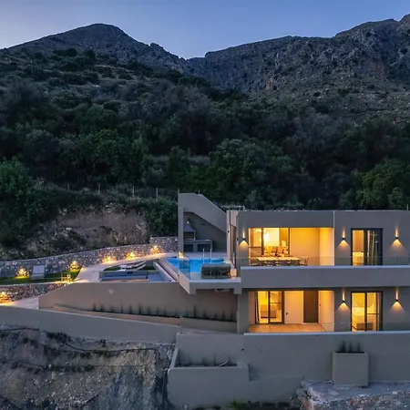 Epsilon Villa, Private Swimming Pool Garden, Panoramic Sunset * Rethymno