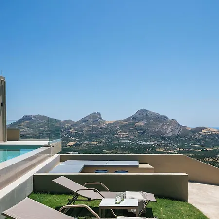 Villa Epsilon Villa, Private Swimming Pool Garden, Panoramic Sunset Rethymno