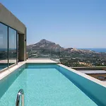 Epsilon Villa, Private Swimming Pool Garden, Panoramic Sunset Retimno