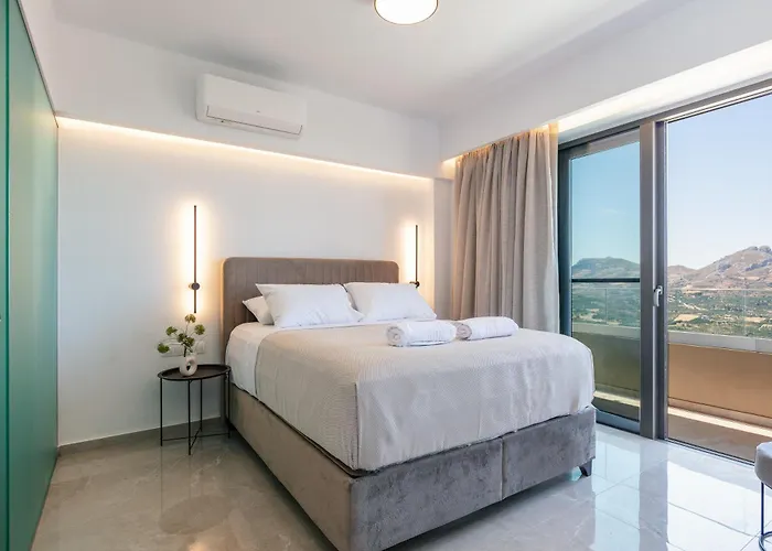 Epsilon Villa, Private Swimming Pool Garden, Panoramic Sunset Villa Rethymno (Crete)